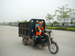 双枪电动车垃圾车